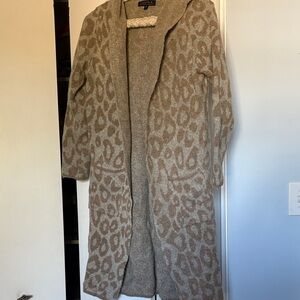 Leopard Print  long Cardigan
